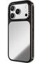 iPhone 18 Pro Impact Canvas Mirror Case | MagSafe Compatible, Reflective Mirror Back, Protective Phone Case, Raised Screen & Camera Edges, Charm-Ready - Silver/Glossy Black - 2