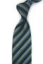 Green Line Pattern Italian Silk Tie Ik2583