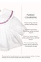 Wide Collar White Seasonal Baby Girl Blouse - 5