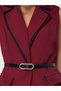 Plain Sleeveless Waistcoat and Skirt Set - 4