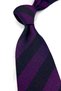 Purple Black Stripe Pattern Italian Silk Tie İk2631 - 2