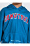 Boys Blue Printed Drop Shoulder Hoodie and Joggers Set - 3