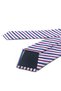 White Purple Line Pattern Italian Silk Tie Ik2589 - 3