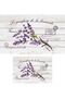Digital Non-Slip Washable Lavender Floral Double Bath Mat Bathroom Mat Set Bathroom Rug - 2