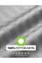 210TC Stripe King Flat Sheet 3-Piece Set, Ivory – 100% Cotton Satin | 1 Flat Sheet 274 x 260 cm + 2 Pillowcases 50 x 75 cm - 4