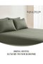 210TC Cotton Satin King Stripes Bed Sheet Set 3PC | Soft Breathable Satin Flat Sheet 274x260 cm | 2 pillowcase 50x75 cm | OEKO-TEX & ECAS Certified