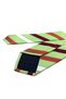 Green Line Pattern Italian Silk Tie Ik2605 - 3