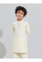 Boys Placket Detail Kurta and Solid Pants Set - 2