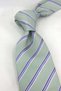 Green Line Pattern Italian Silk Tie Ik2580 - 2