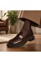 N2753 Genuine Leather Crocodile Women's Moccasin Loafer Shoes - 2