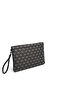Smoked - Black Monogram Women's Portfolio and Clutch Handbag Sp1034 - 2