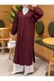 Collar Brooch Detailed Long Knitwear Cardigan - 3