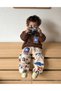 New Season Patterned Trend Unisex Top and Bottom Set - 2