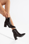 Women's Faux Leather Snap-On Boots - 3