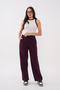 Wide-Leg Three-Yarn Pants - 5