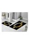 Digital Printed Non-Slip Base Set of 2 Bath Mats Non-Slip Base Toilet Set
