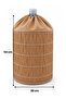 Rattan Water Bottle Cover Decorative Bottle Hiding Basket with Fabric Top - 5