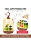 Moving Chirping Beautiful Bird Pet Toy in Cage, Hanging Cage with Music Singing - 2
