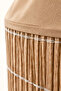 Rattan Water Bottle Cover Decorative Bottle Hiding Basket with Fabric Top - 2