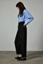 Gabardine Pants with Belt Detail - 3