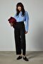 Gabardine Pants with Belt Detail