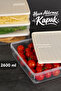 2600ml Refrigerator Organizer - Leak-Proof Lid Storage Container Suitable for Microwave and Freezer Cream - 4
