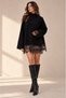 Women's Lace Detailed Oversize Half Turtleneck Knitwear Sweater - 4