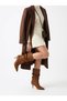 Artı-Artı006-1806 Women's Daily & Night Heeled Short Pull-On Tan Suede Boots - 3
