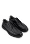 Men's Genuine Leather Black Casual Shoes - 2