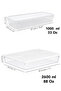 4-Piece Refrigerator Organizer Set - Freezer Organizer Leak-Proof Lid Storage Container 1L-2.6L White - 6