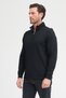 Men's Stand Collar Zippered Sweatshirt - 3