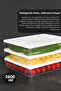 4-Piece Refrigerator Organizer Set - Freezer Organizer Leak-Proof Lid Storage Container 1L-2.6L White - 5