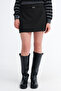 Belted Mini Skirt E02829 - 4