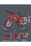 1:10 Scale Alloy Body Sports Model Bicycle - Metal Toy with Movable Pedals and Handlebars - 3