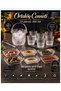 14-Piece Crystal Whisk Set, 6 Glasses, 6 Appetizer Boats, 1 Ice Bucket, 1 Tongs, Dimensions Are Shown in the Image. - 2