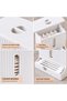 Modern Design Cotton Swab Dispenser with Lid Bathroom Makeup Cotton Organizer - White - 4