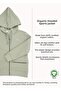 Organic Hooded Green Little Boy's Sports Jacket - 5