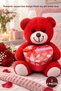 2 Pieces of Boxed Plush Teddy Bear – Romantic Square Boxed Design Plush Toy Gift Teddy Bear Cute Bear