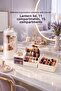 3-Piece Makeup Organizer Set, Brush Holder with Jar Lid, Cosmetic Organizer with 11 and 15 Compartments and Drawers - 5