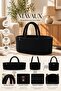 Lavin Wicker Decorative Rope Basket – Multi-Purpose Organizer Basket with Handles and Woven Design - 5