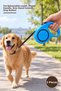 5 Pieces Automatic Retractable Dog Leash – 5 Meter Extending Belt, Plastic Body, One-Hand Control, Stop Button, Retractable Leash