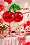 Cherry Foil Balloon 1 Piece 90X64 cm Large Balloon Birthday Ornament Party Decoration Foil Balloon Birthday Party Set Ornament