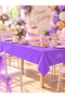 Tablecloth Purple Party Tablecloth – Birthday and Celebration Table Decoration 120X180Cm - 2