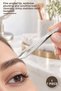 1 Piece Metal Tweezers – Fine Slanted Tip, for Eyebrow Removal and Precise Hair Removal, Shiny Silver Stainless Tweezer