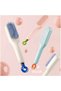 10 Pieces Self-Cleaning Hair Brush – Handle with Button Switch, Easy Cleaning, Compact and Portable, Mixed Colors, 22X4 Cm, Self-Cleaning Brush - 4