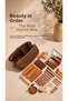 Premium Leather Diamond Pattern Makeup Bag - Cosmetic Bag & Travel Makeup Bag