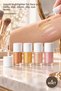 4-Piece Liquid Highlighter Illuminator Set – Brilliant Glow, Liquid Highlighter for Face and Body, Star Moon Sky Sun Shades