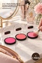 1 Piece Matte Powder Blush Set – 3-Pack Matte Powder Blush with Compact Mirror Design for Cheek Makeup, Highly Pigmented Blush Powder