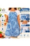 Ry Collections Cloth Kitchen Apron - Floral Patterned - Pocketed Design - Daily Use