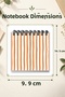 Earth Tones Striped Mini Notepad Set of 6 - 3